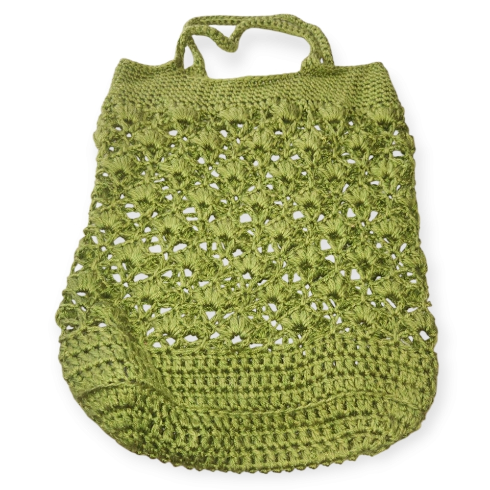 Green‎ Crochet Tote Bag